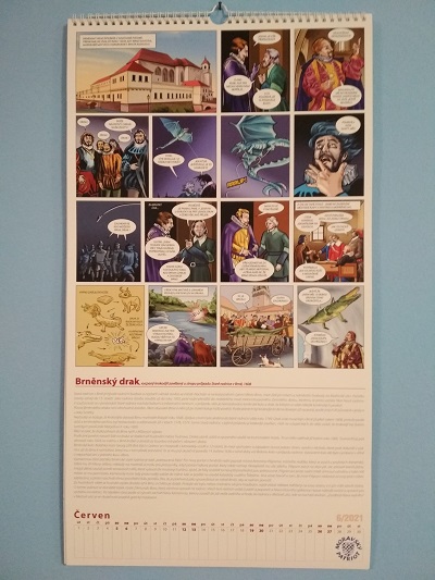 Nástěnný kalendář 2021 střípky z moravské historie